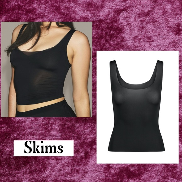 SKIMS Tops - Skims Milky Sheer Tank Top Obsidian